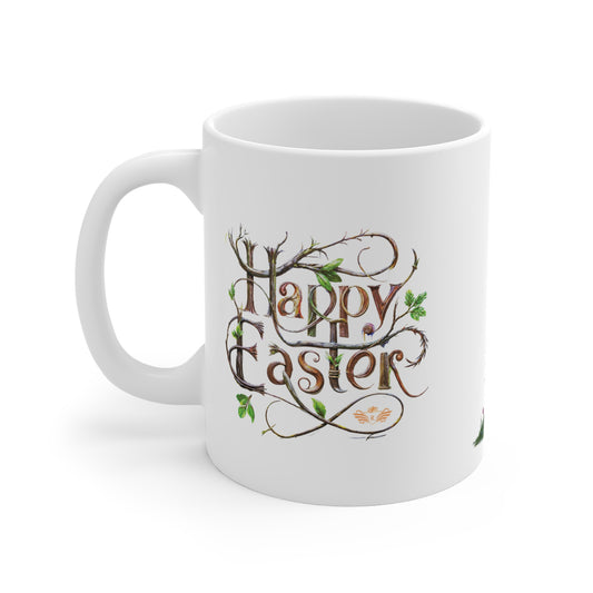 Blooming Elegance Easter Filigree Egg Mug - 02
