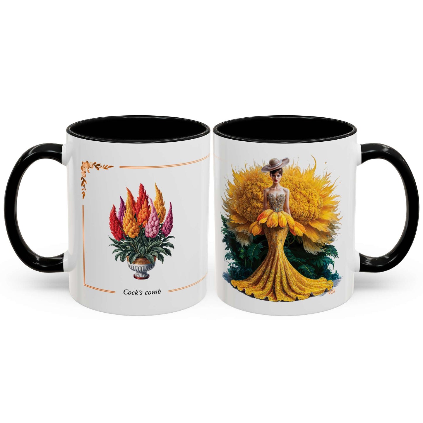 Cock’s Comb Elegance Yellow Fashion Mug