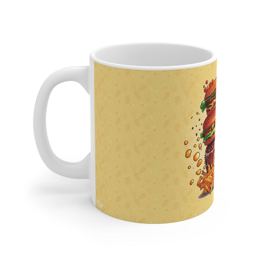 The Comfort Food Designer Mug with Letter D-2