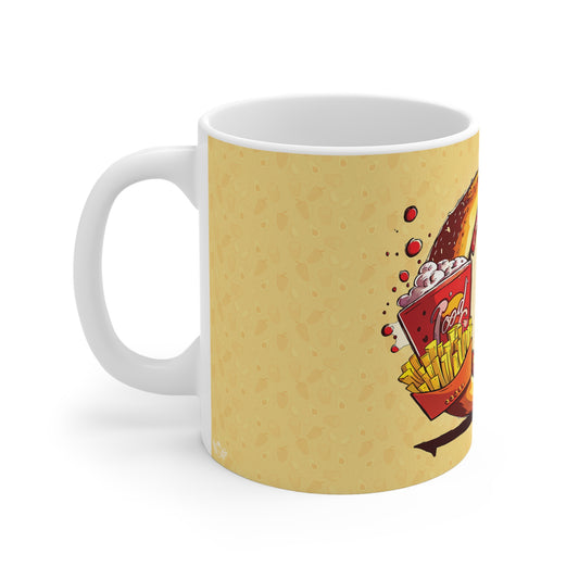 The Comfort Food Designer Mug with Letter O-2