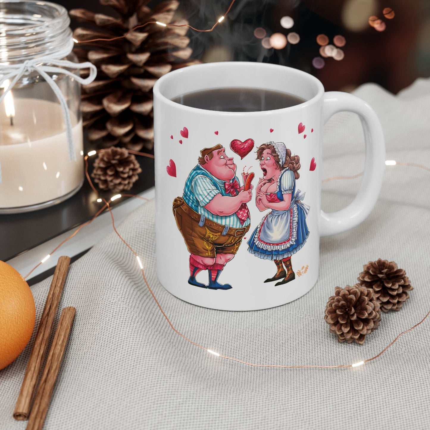 German Love Story: Romantic Currywurst Mug - 4