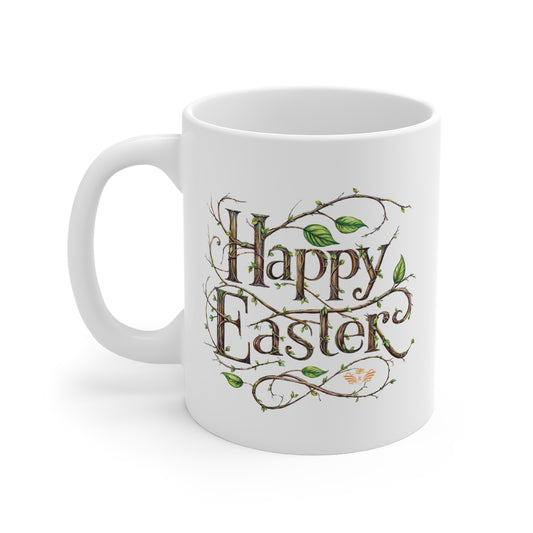 Golden Elegance Easter Multicolored Egg Mug - 02
