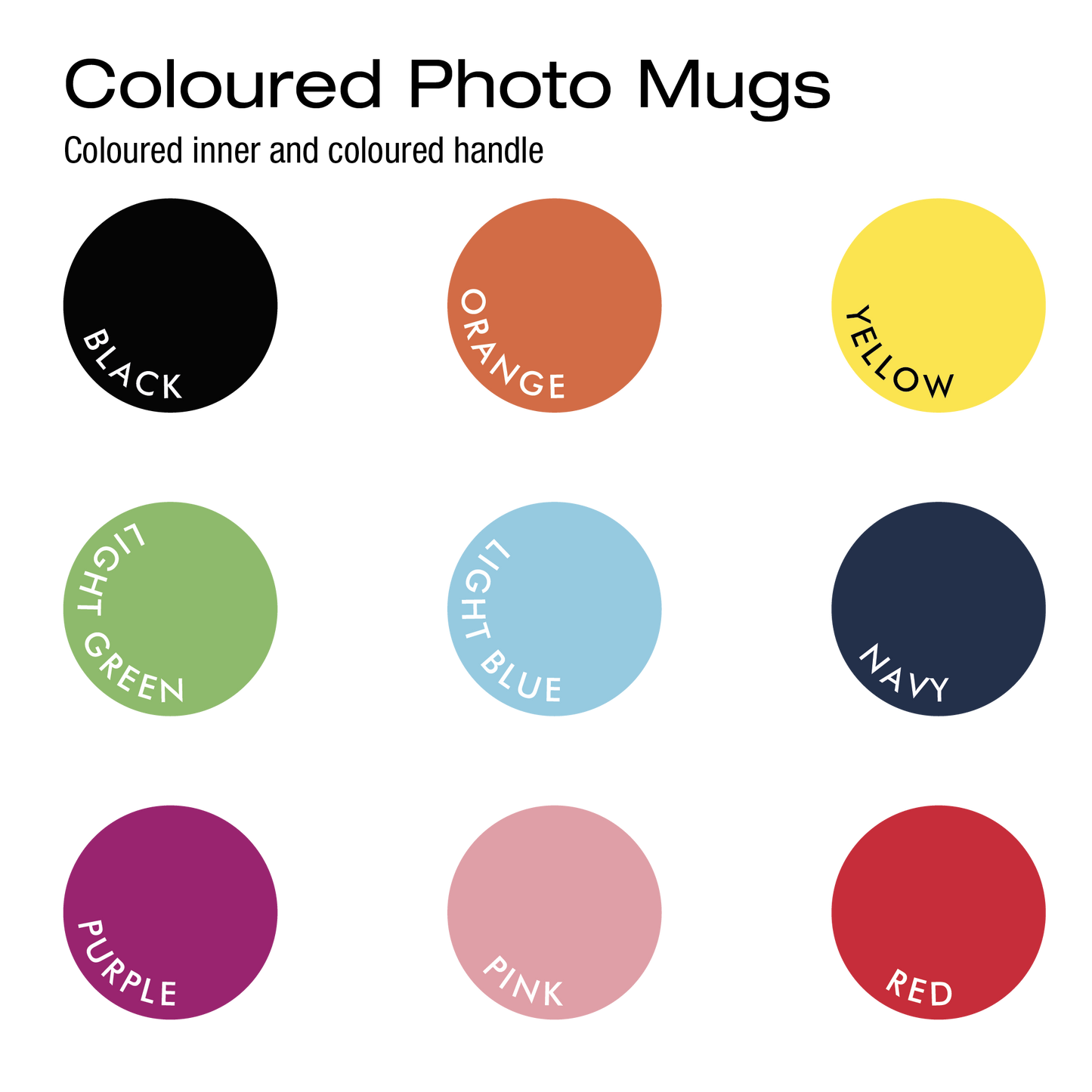 Colour palette for the mugs