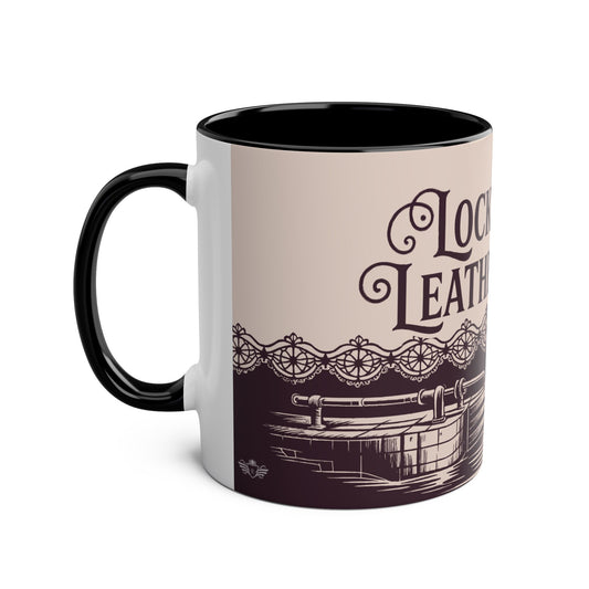 Mug with boat design on a beige background