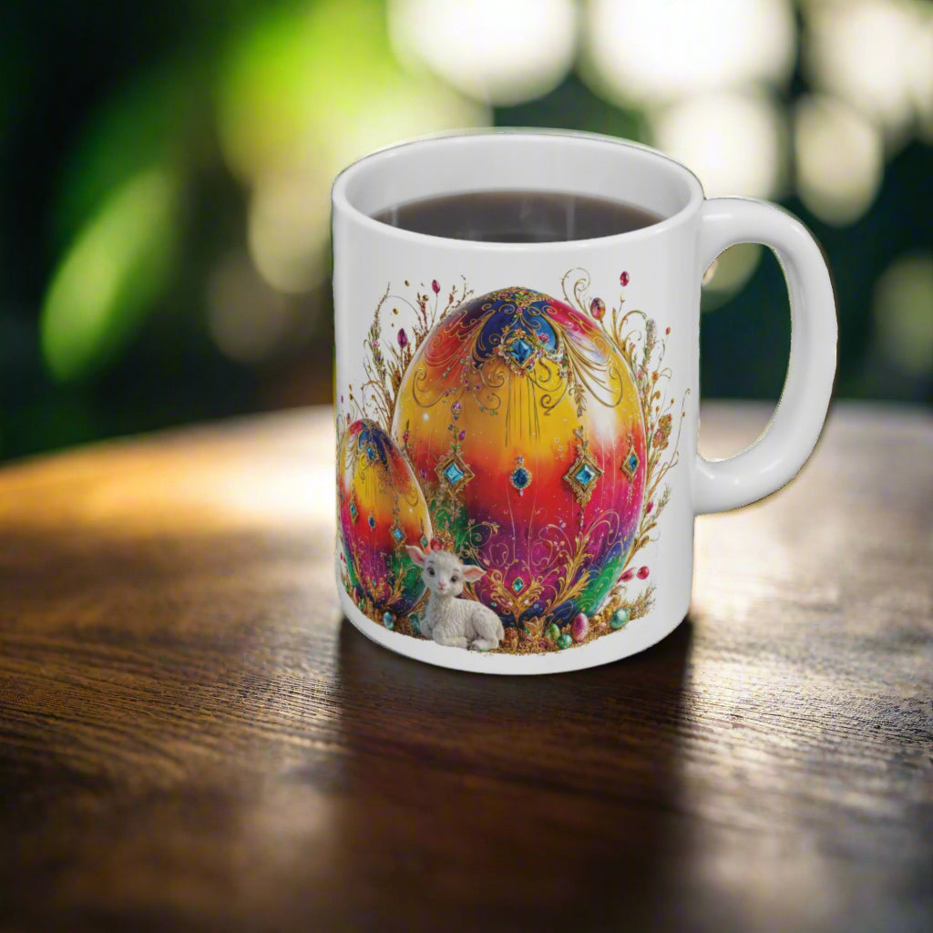 Luxury Elegance Easter Multicolored Egg Mug - 04