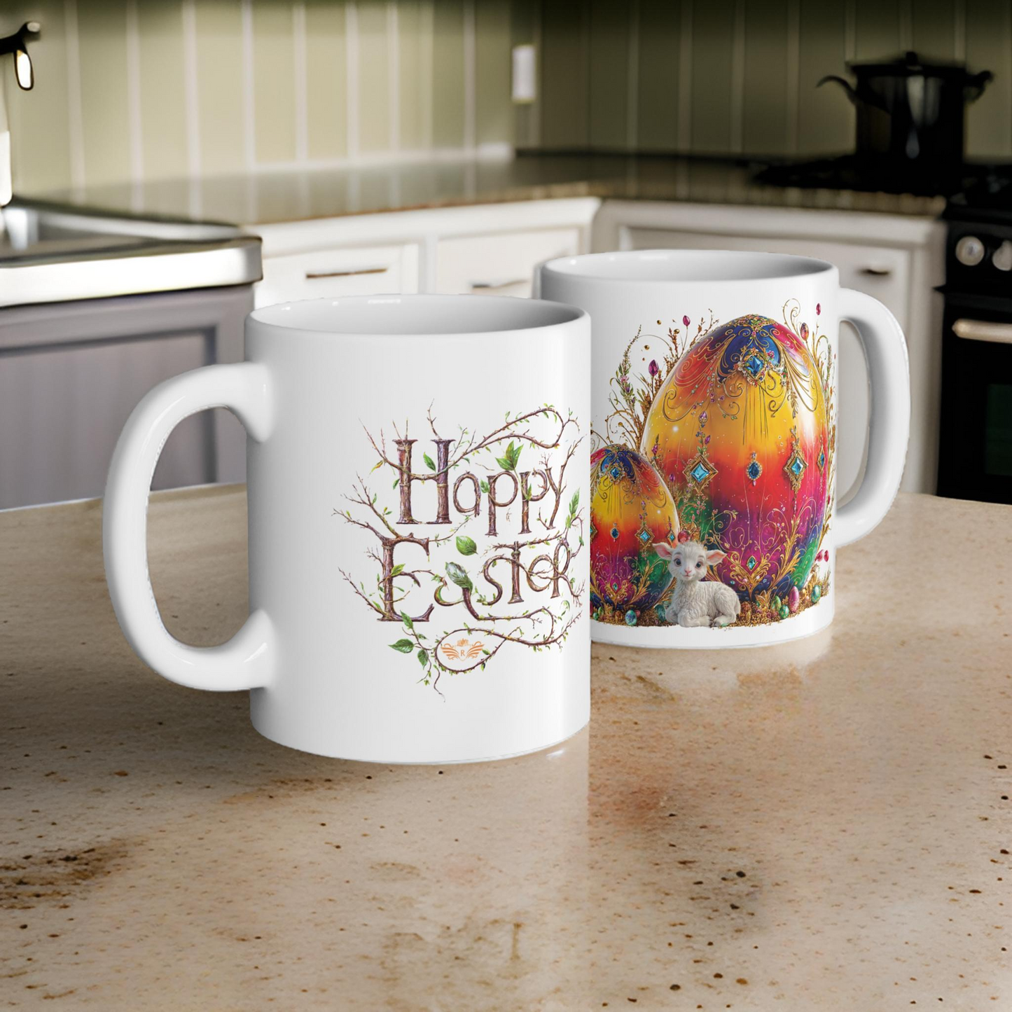 Luxury Elegance Easter Multicolored Egg Mug - 05