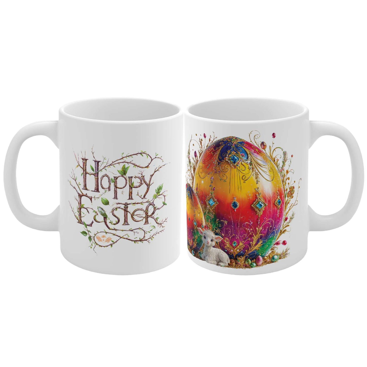 Luxury Elegance Easter Multicolored Egg Mug - 03