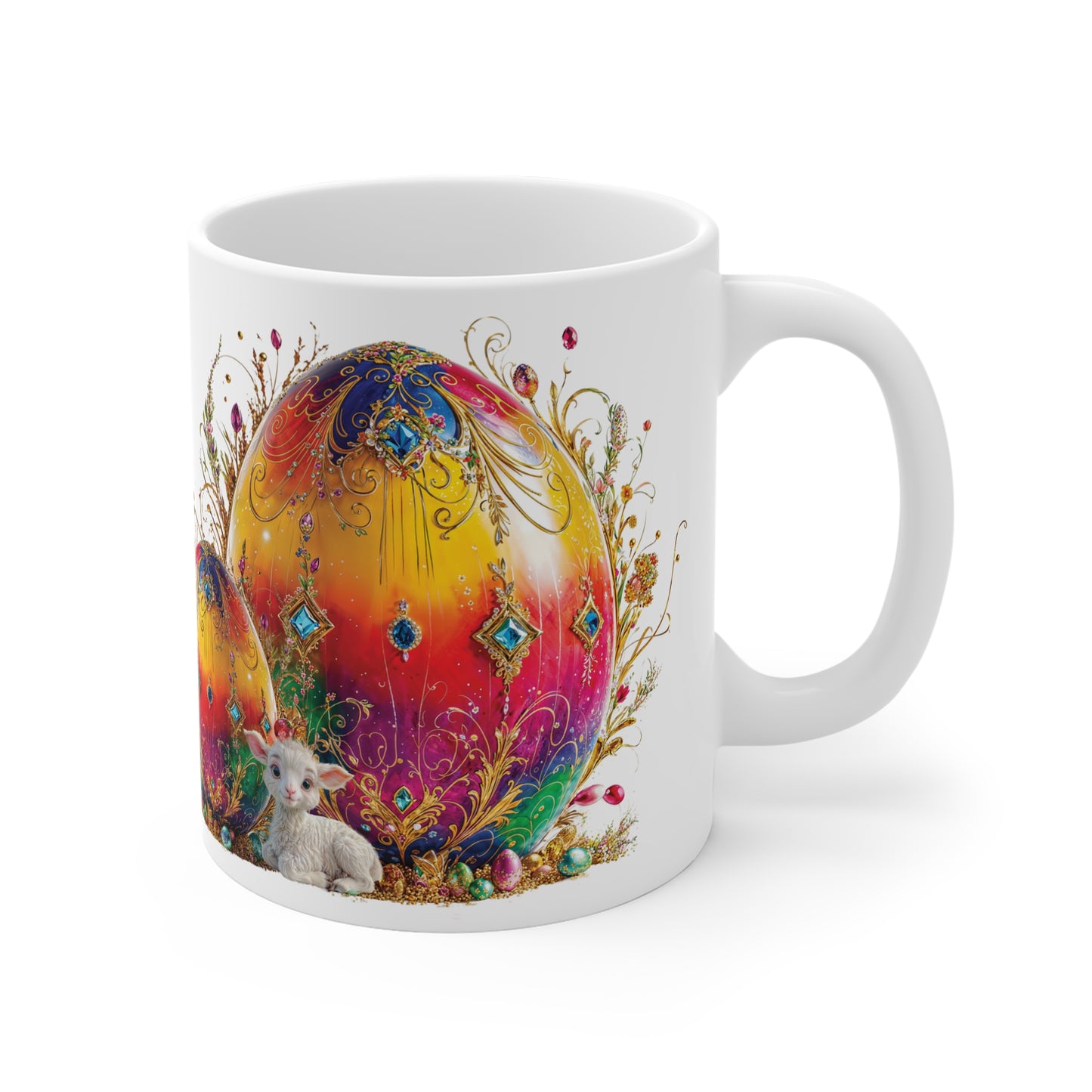 Luxury Elegance Easter Multicolored Egg Mug - 01