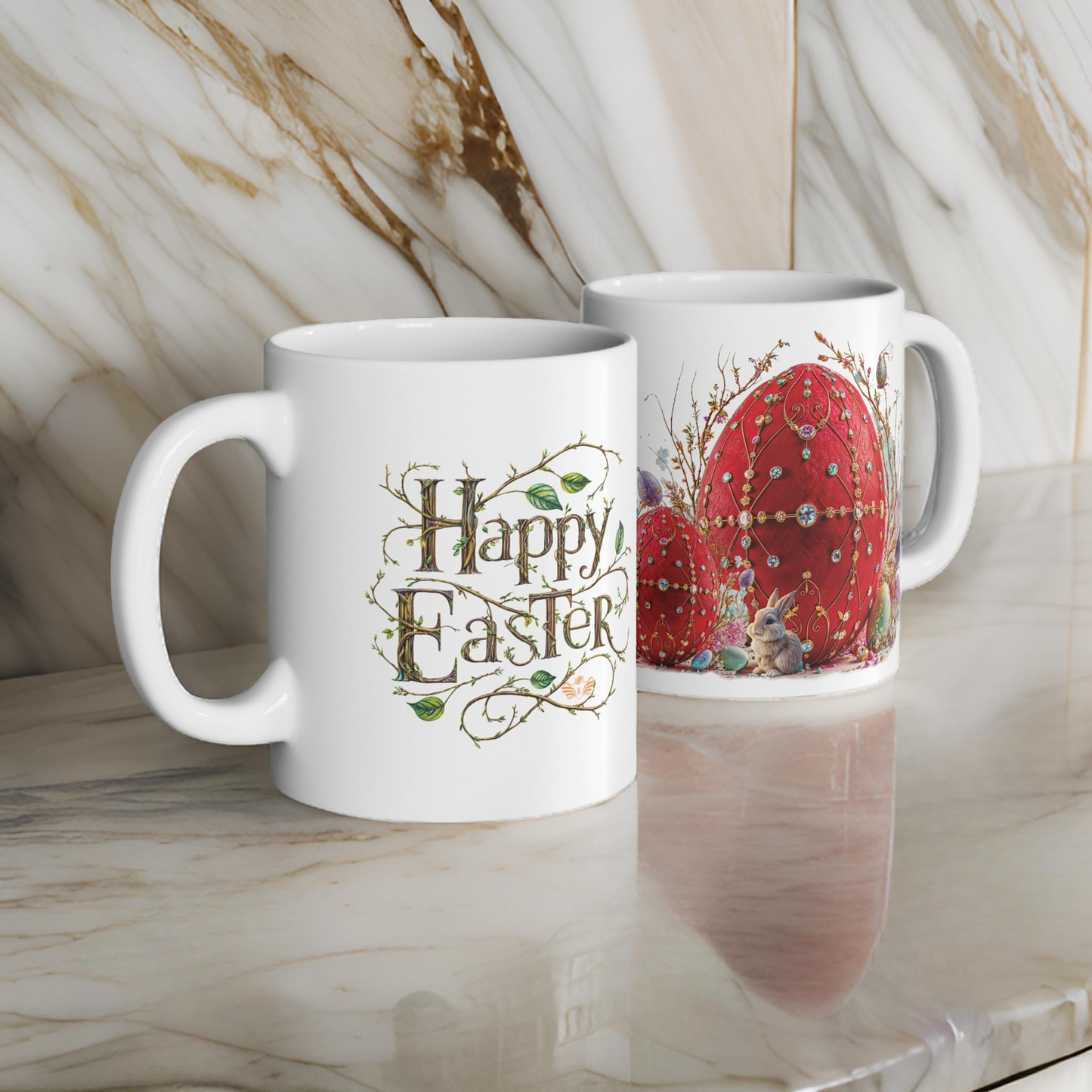 Luxury Elegance Easter Red Egg Mug - 05