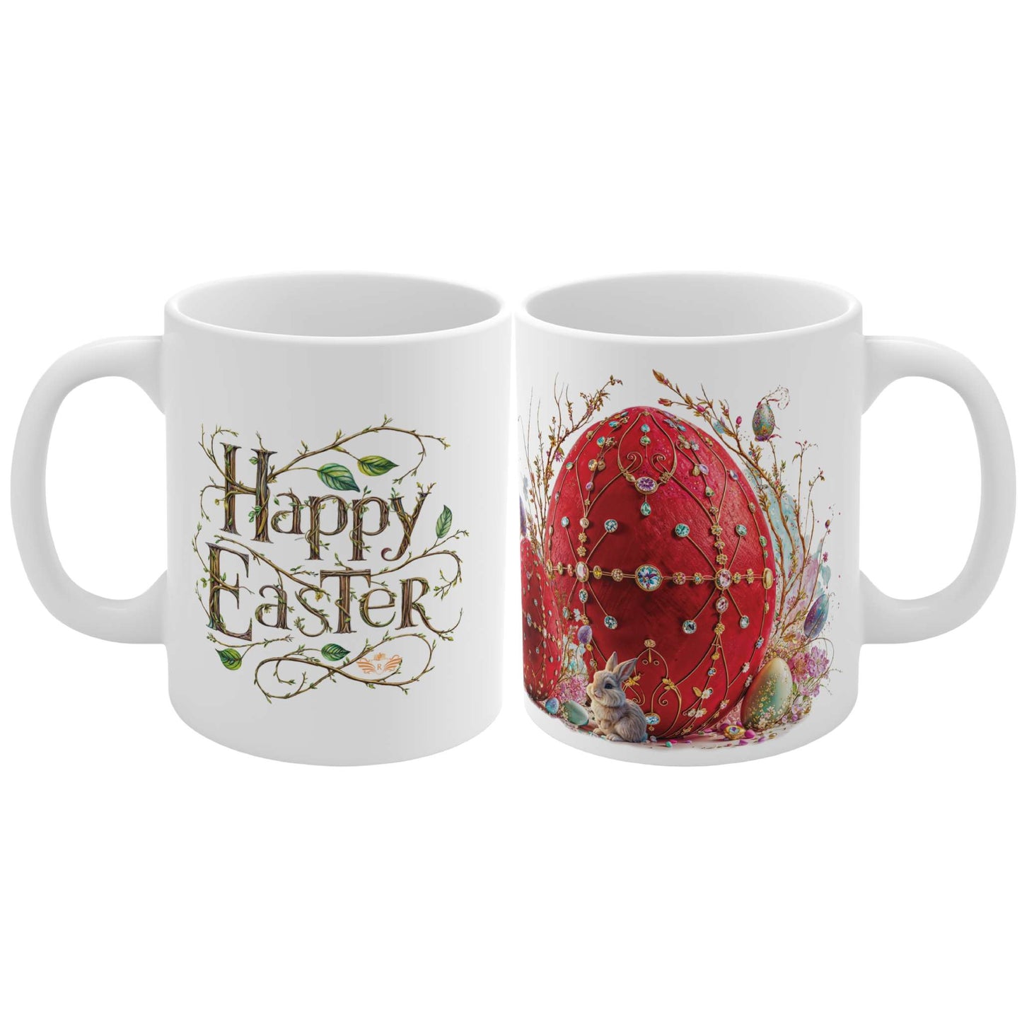 Luxury Elegance Easter Red Egg Mug - 03