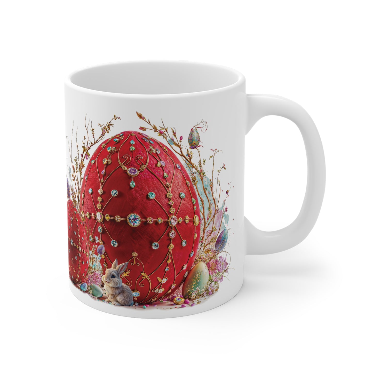 Luxury Elegance Easter Red Egg Mug - 01