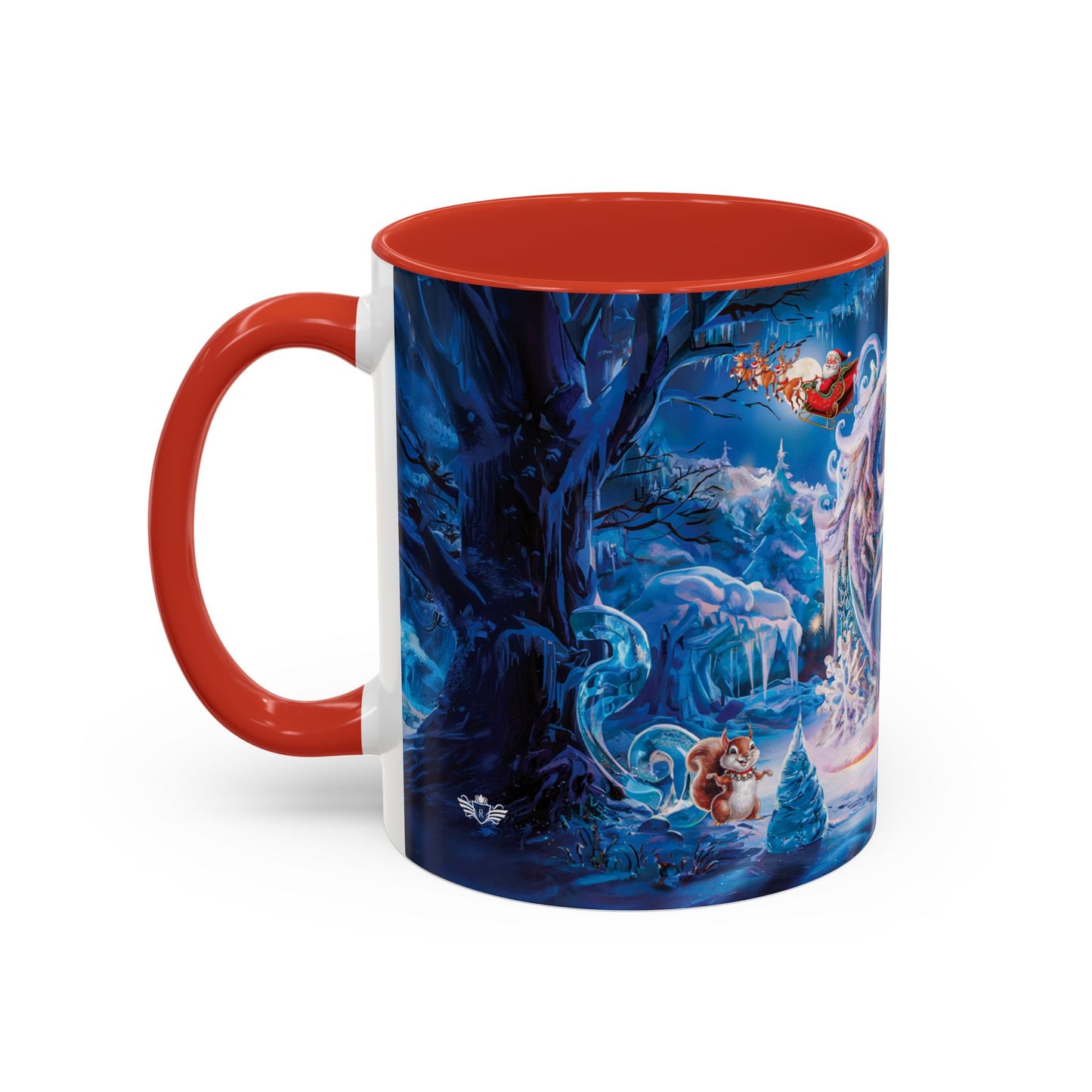 Mug with Christmas design on a white background