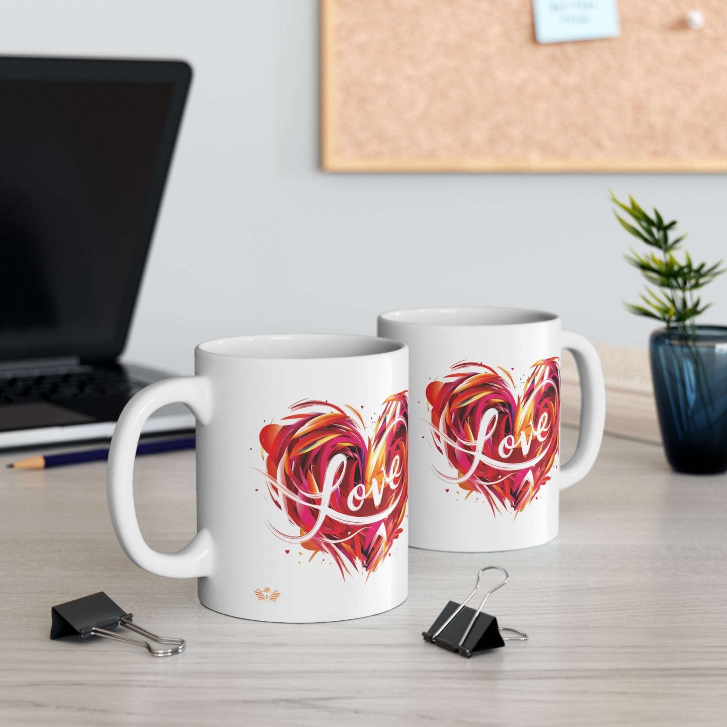 Radiant Hearts Love Ceramic Mug - 05
