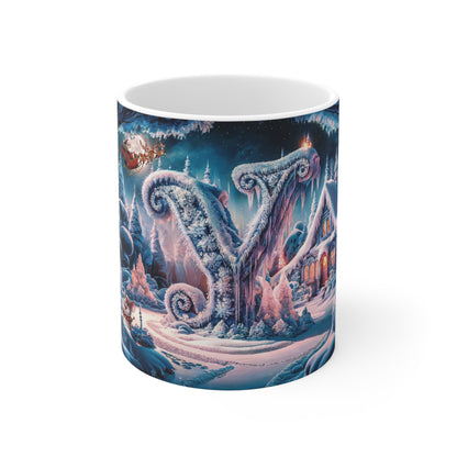 Magical Christmas Alphabet Mug: Letter Y Edition