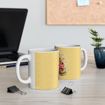 The Comfort Food Designer Ceramic Mug with Letter A-5