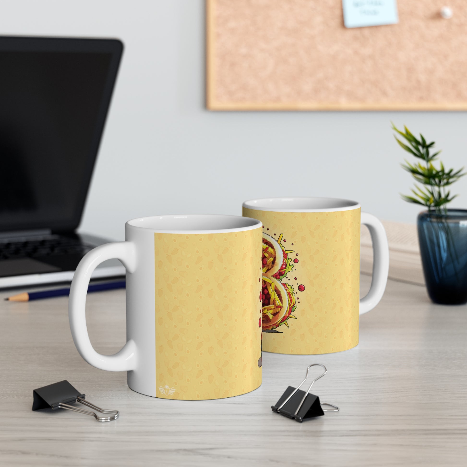 The Comfort Food Designer Mug with Letter B-5