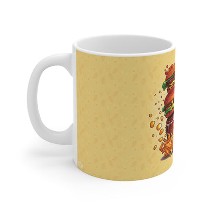 The Comfort Food Designer Mug with Letter D-2