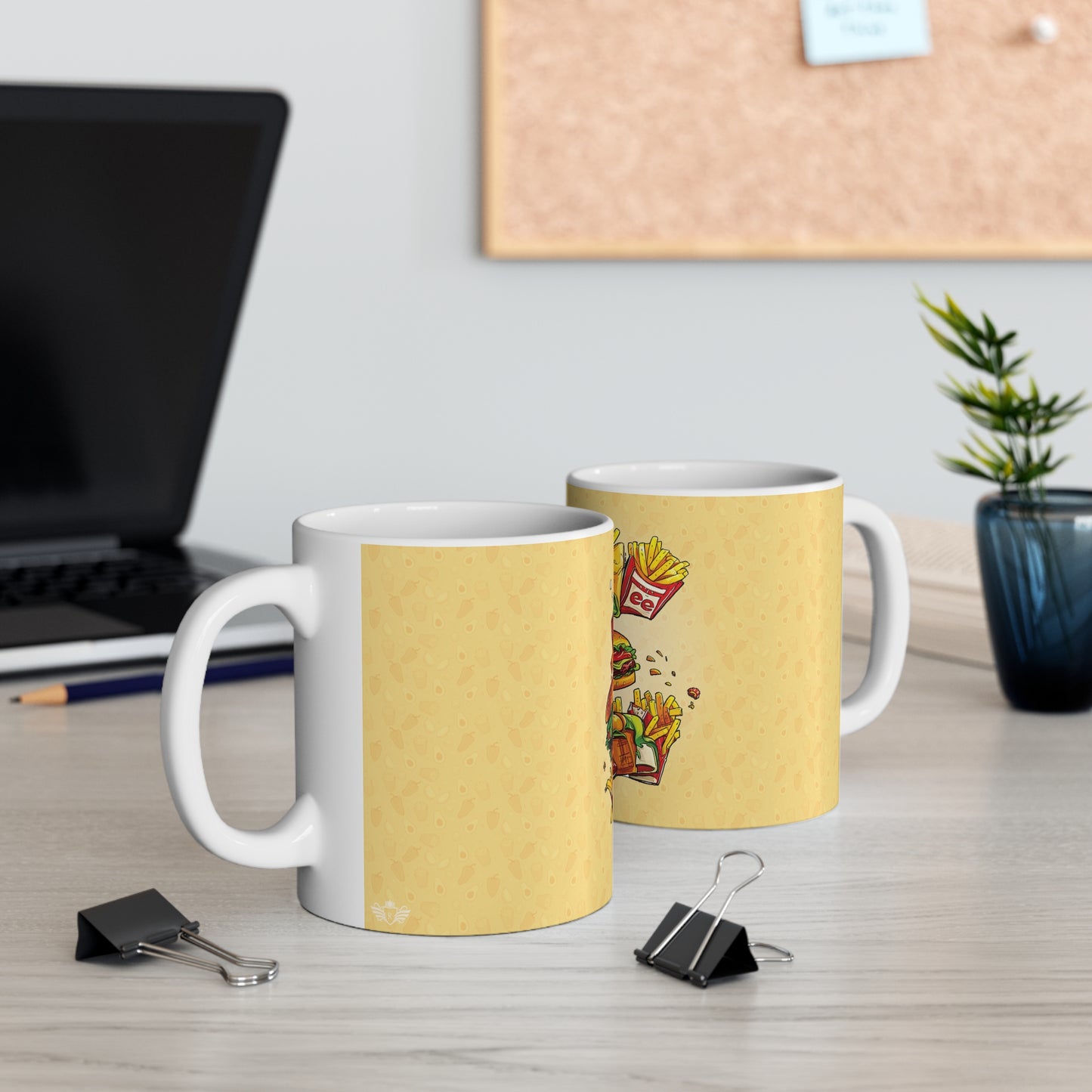 The Comfort Food Designer Mug with Letter E-5