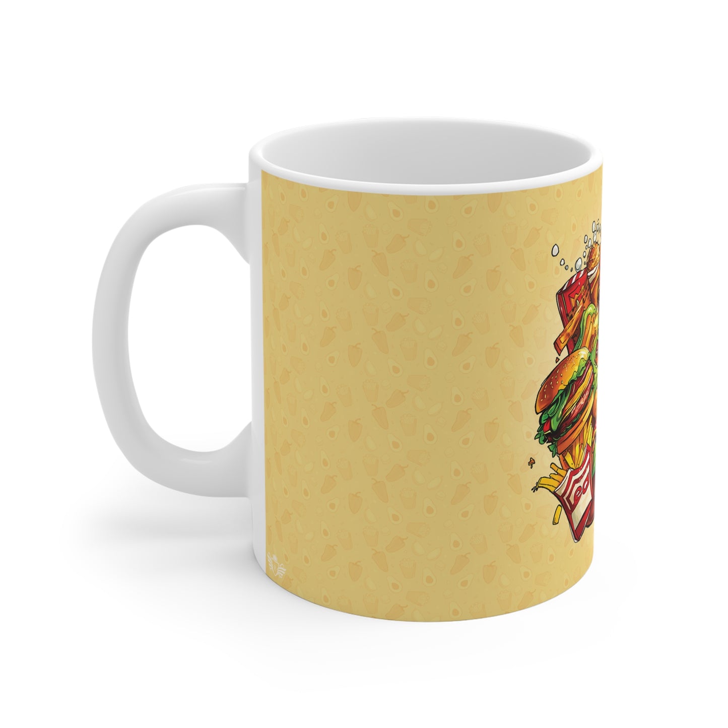 The Comfort Food Designer Mug with Letter E-2