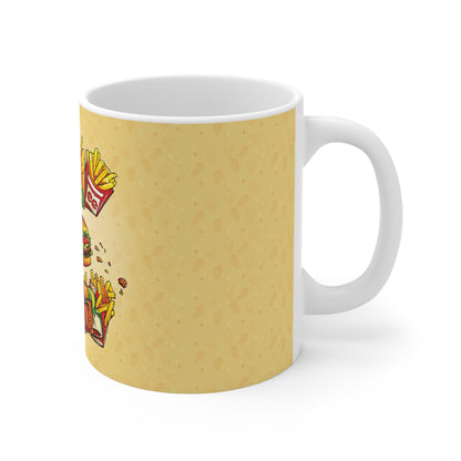 The Comfort Food Designer Mug with Letter E-3