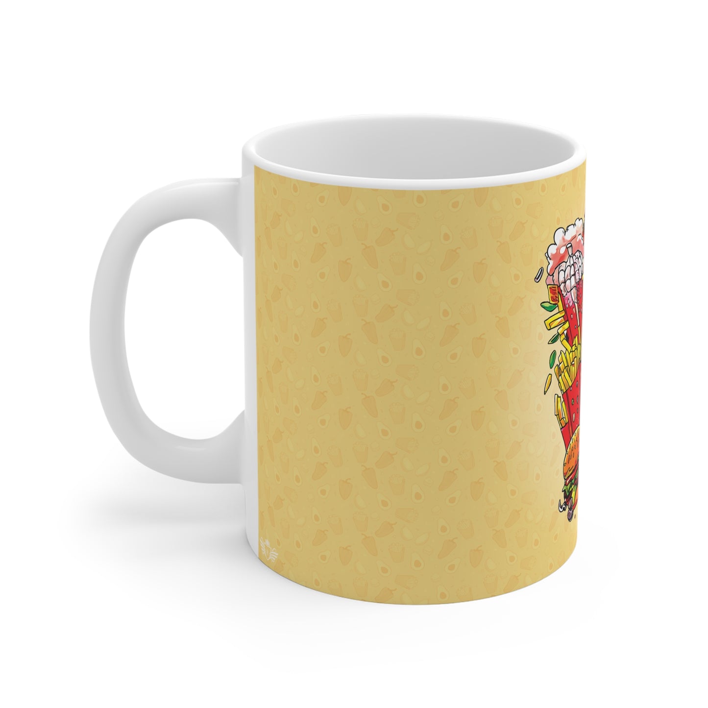 The Comfort Food Designer Mug with Letter F-2