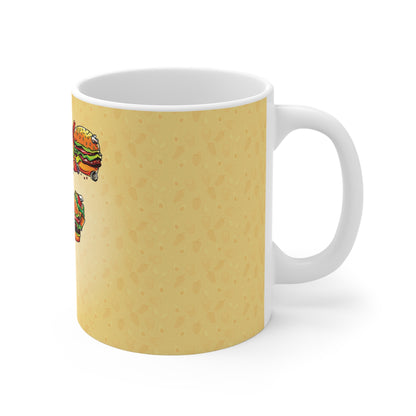 The Comfort Food Designer Mug with Letter F-3