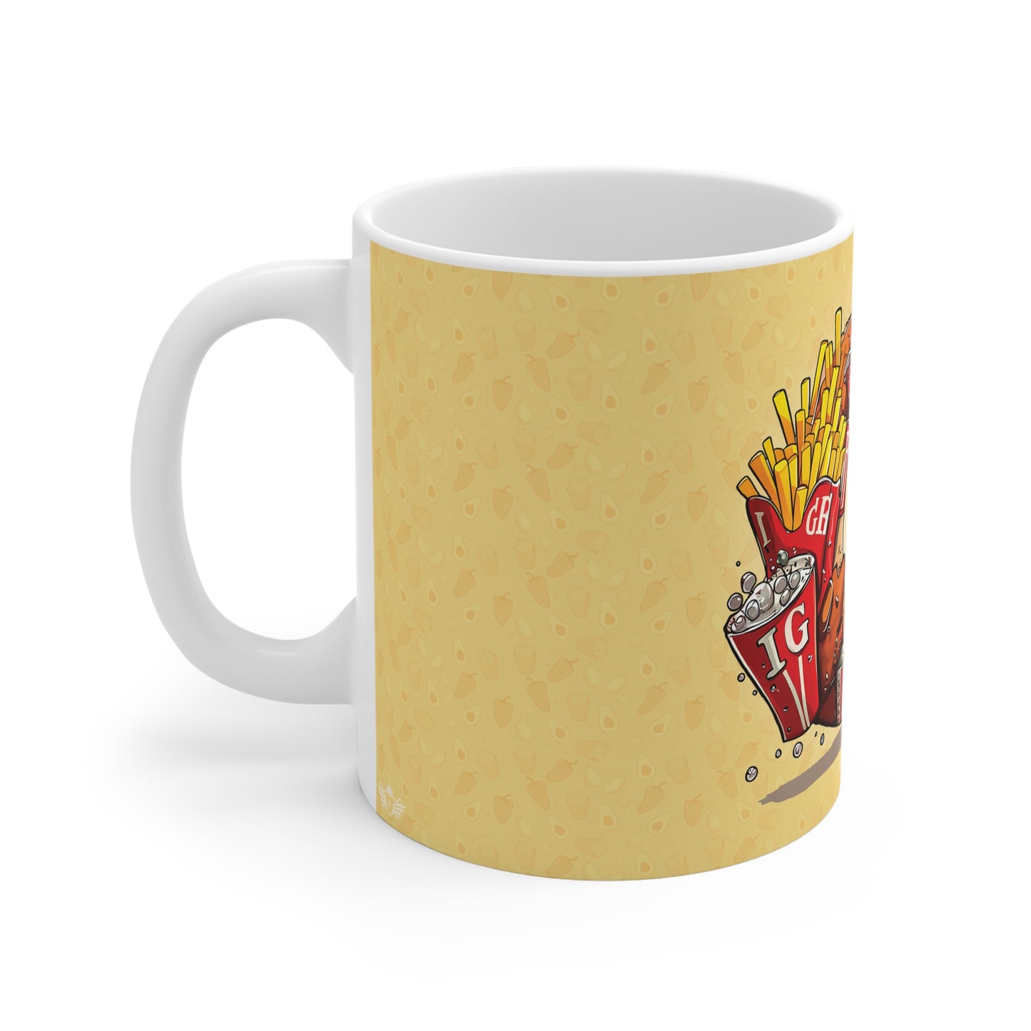 The Comfort Food Designer Mug with Letter G-2