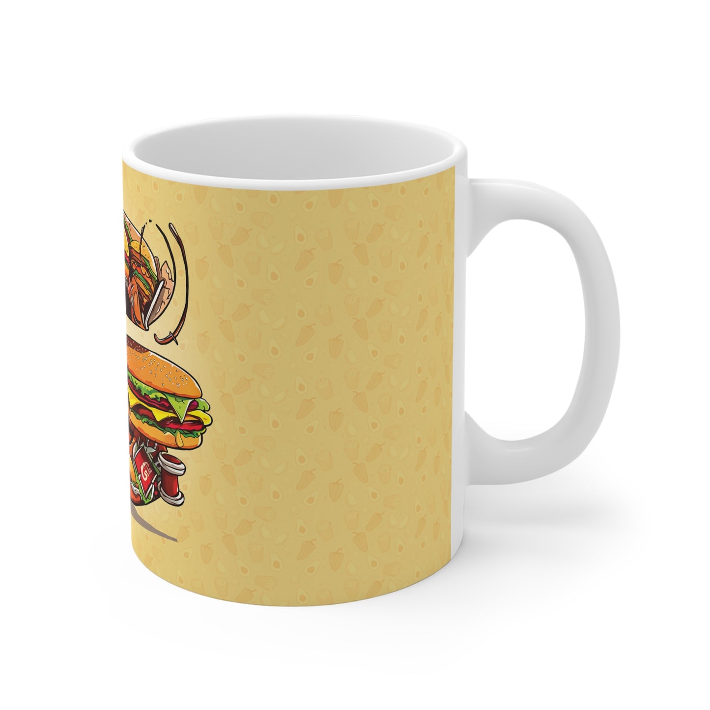 The Comfort Food Designer Mug with Letter G-3