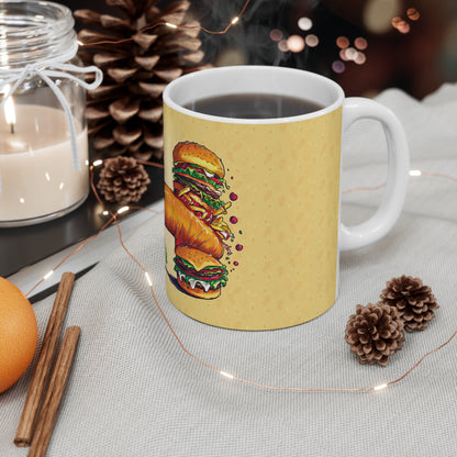 The Comfort Food Designer Mug with Letter H-4