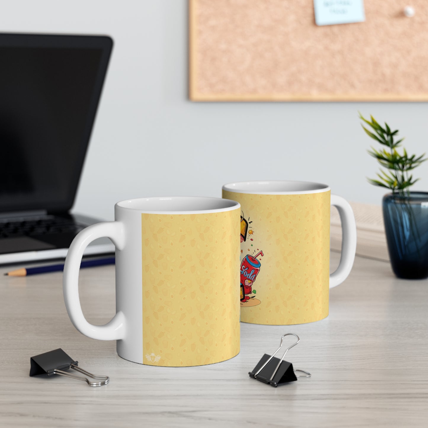 The Comfort Food Designer Mug with Letter I-5