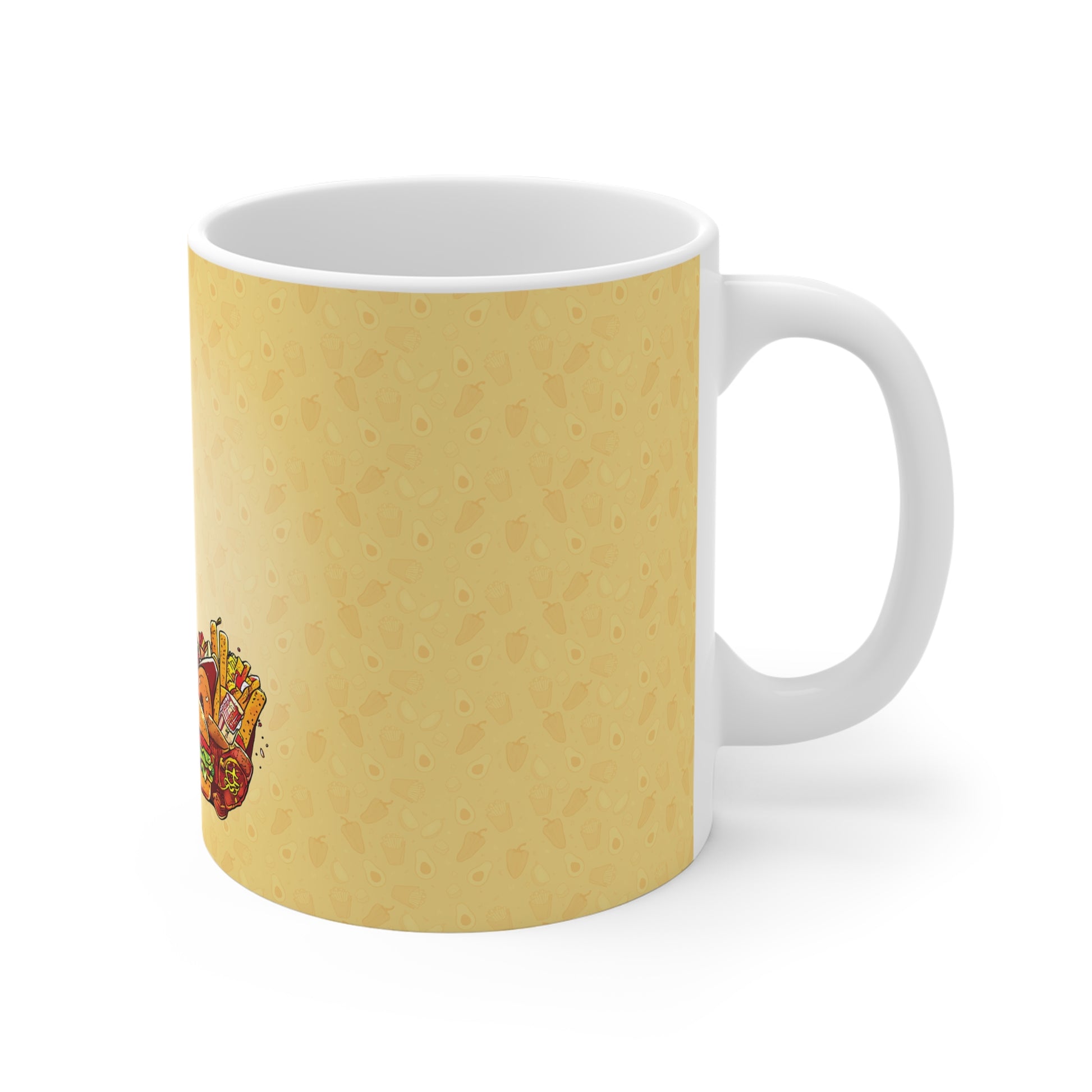 The Comfort Food Designer Mug with Letter L-3