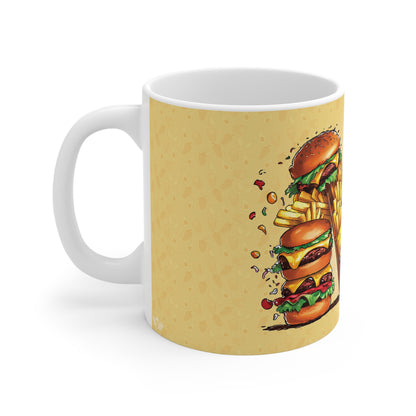 The Comfort Food Designer Mug with Letter M-2