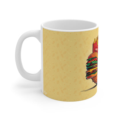 The Comfort Food Designer Mug with Letter Q-2