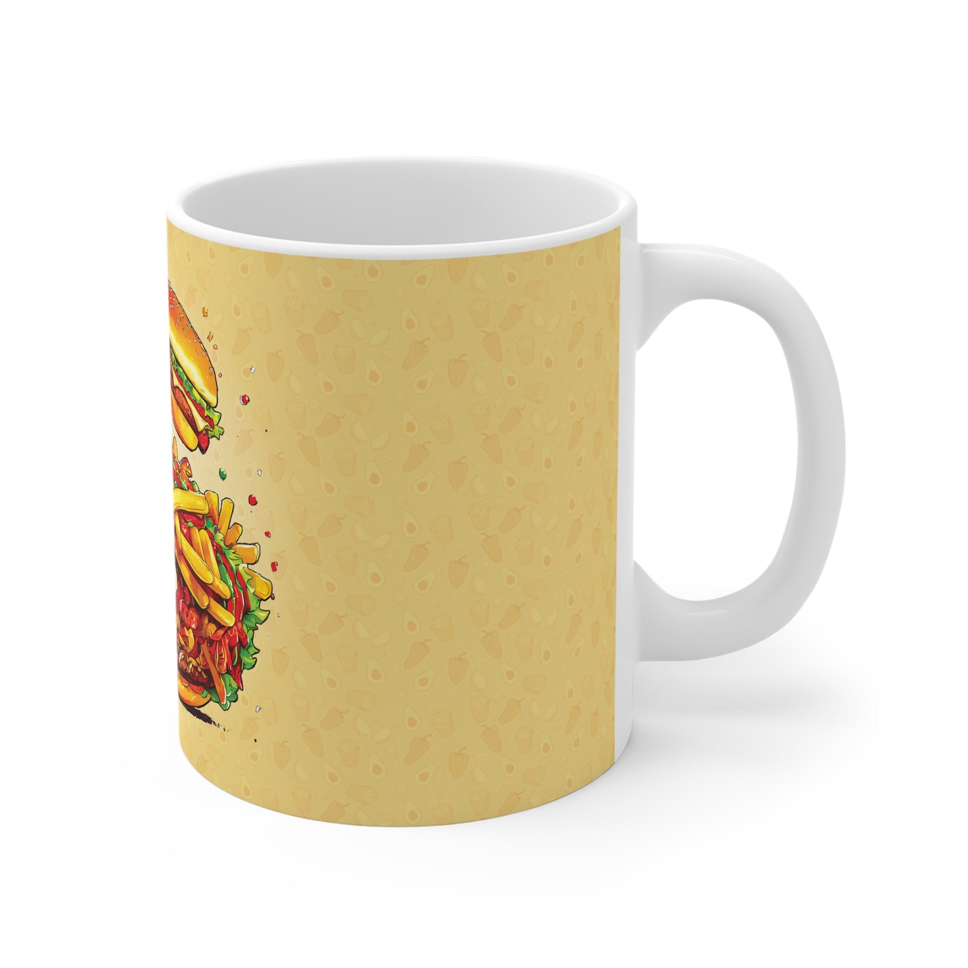 The Comfort Food Designer Mug with Letter S-3