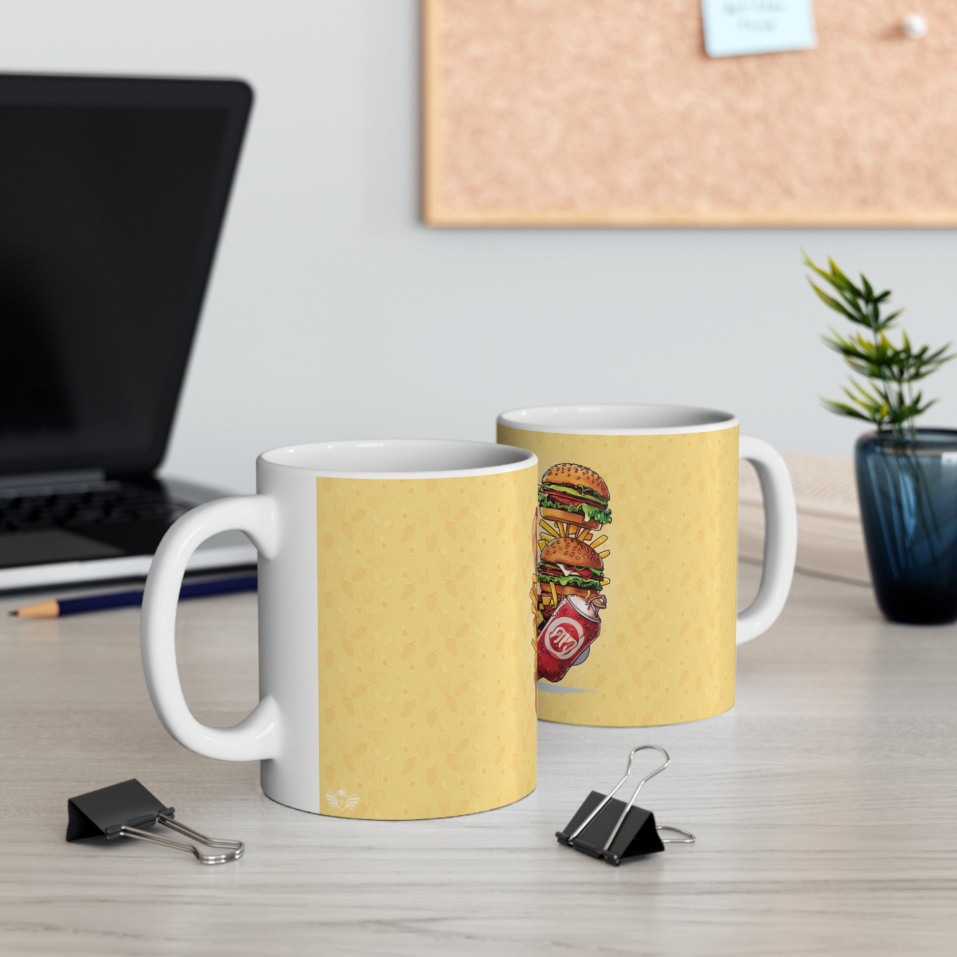 The Comfort Food Designer Mug with Letter U-5