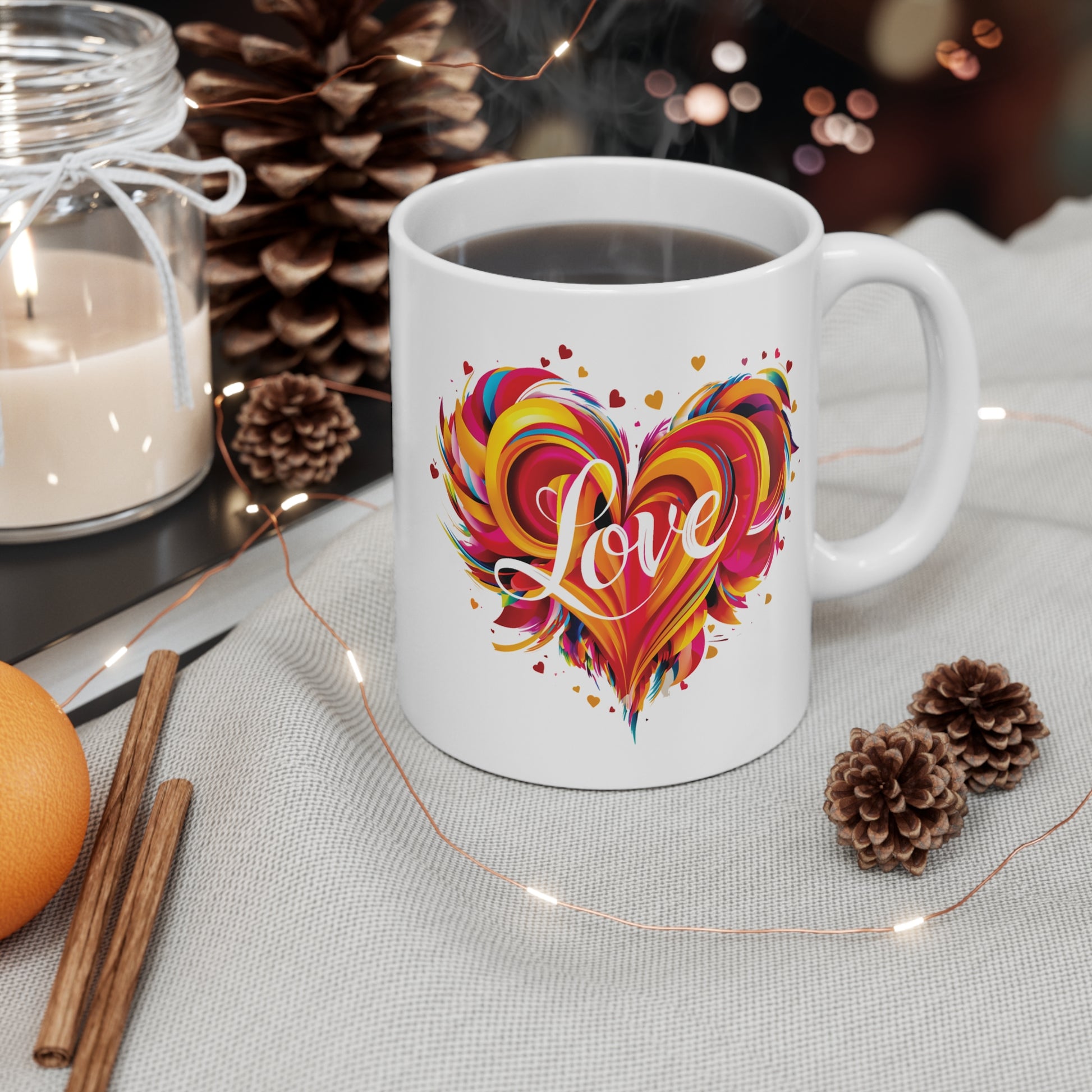 Contemporary Hearts Love Mug - 04