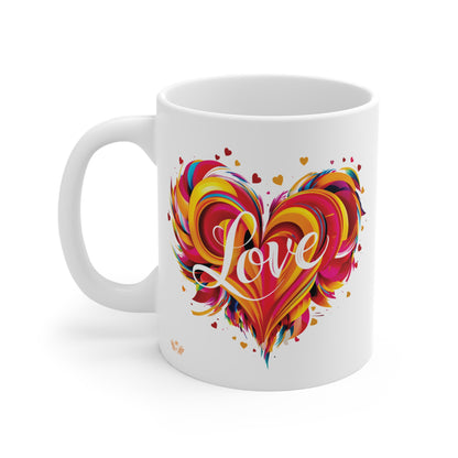 Contemporary Hearts Love Mug - 01