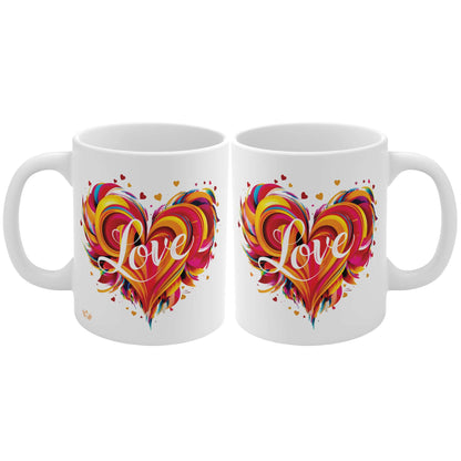 Contemporary Hearts Love Mug - 03