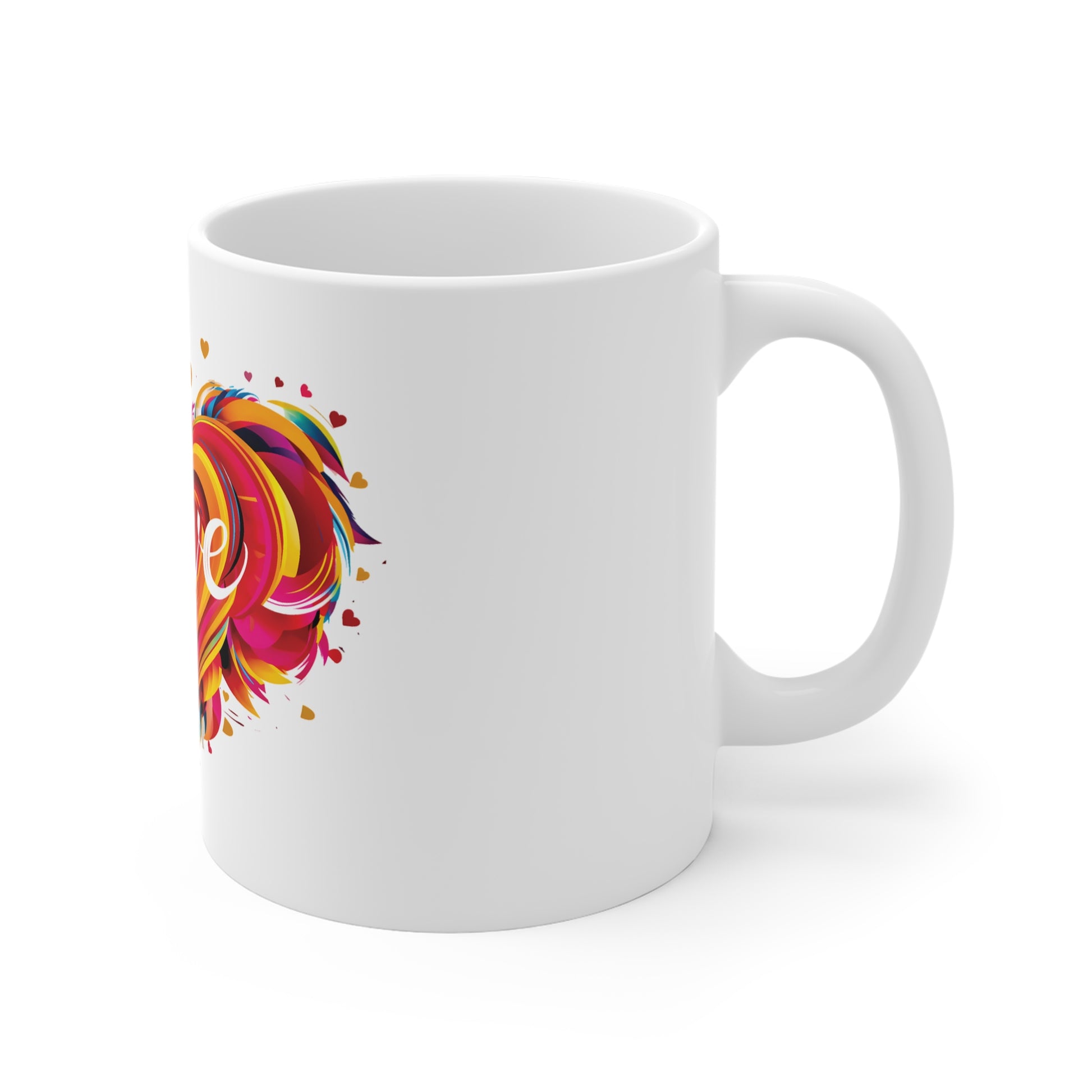 Contemporary Single Heart Love Mug – 03