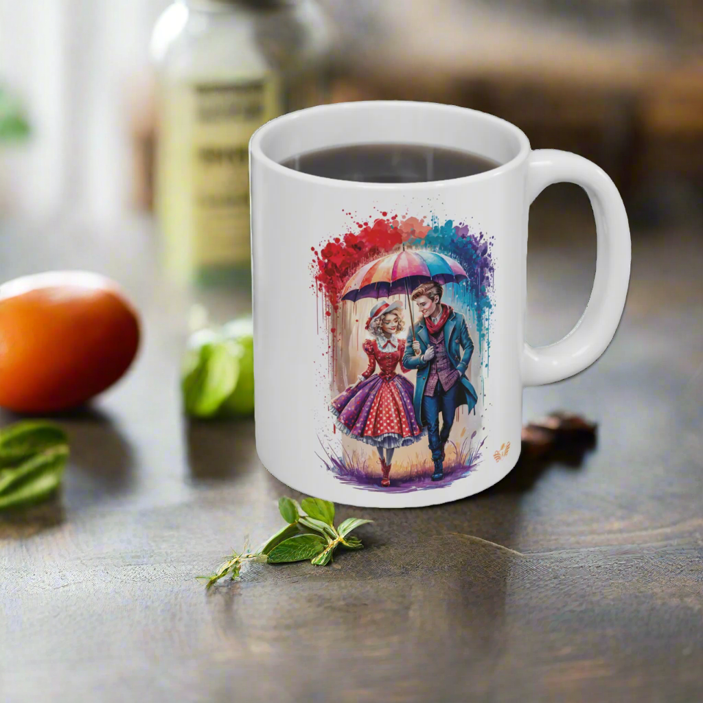 English Love Mug: You're my umbrella, my shelter, my love! - 04