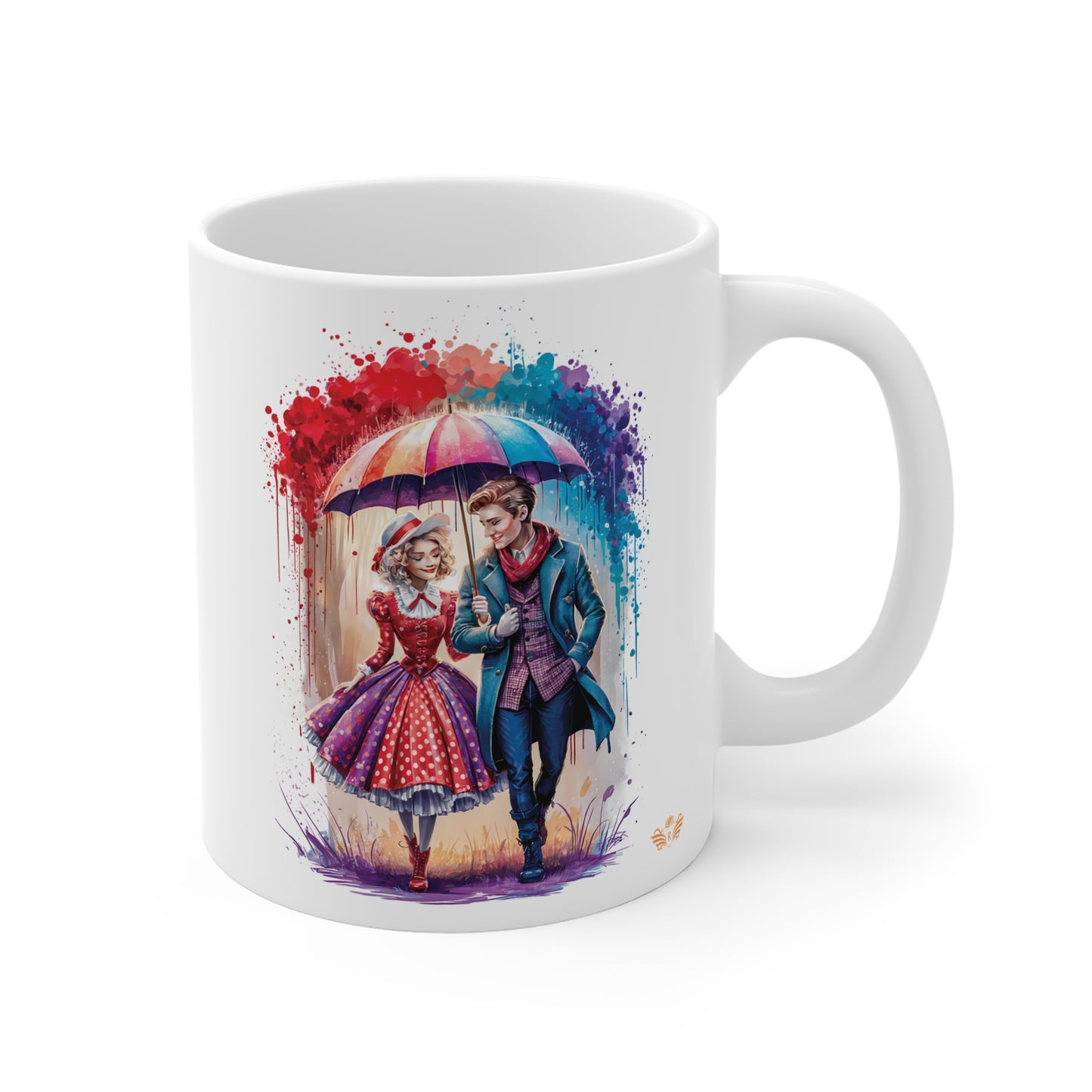 English Love Mug: You're my umbrella, my shelter, my love! - 01