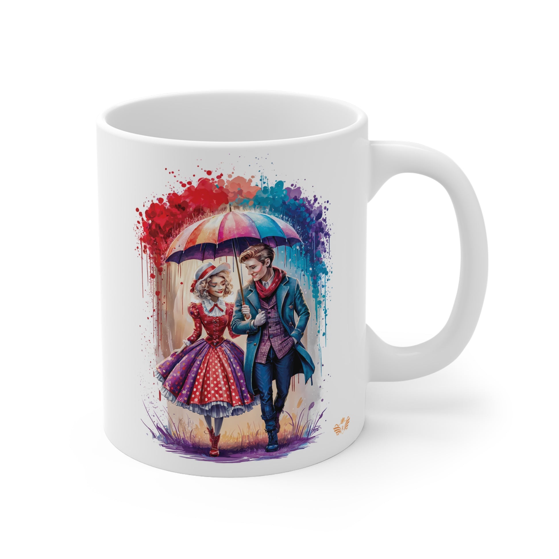 English Love Mug: You're my umbrella, my shelter, my love! - 01