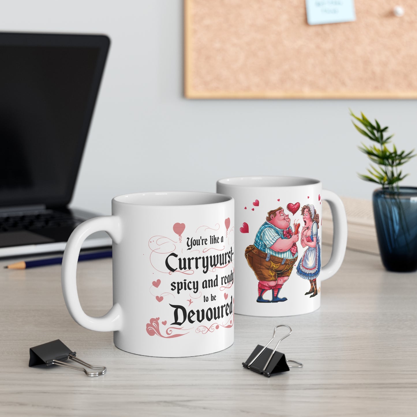 German Love Story: Romantic Currywurst Mug - 5