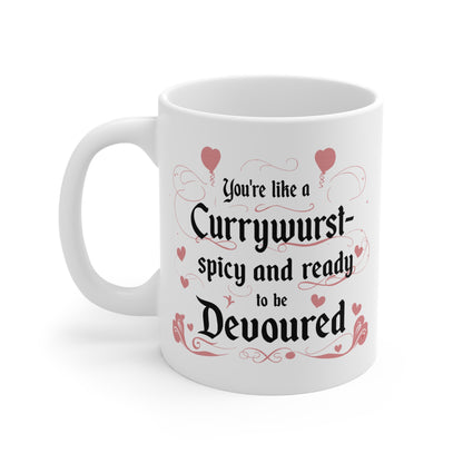 German Love Story: Romantic Currywurst Mug - 2