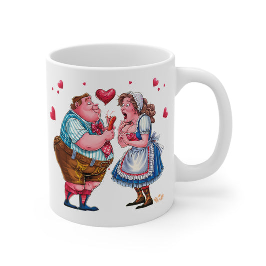 German Love Story: Romantic Currywurst Mug - 1