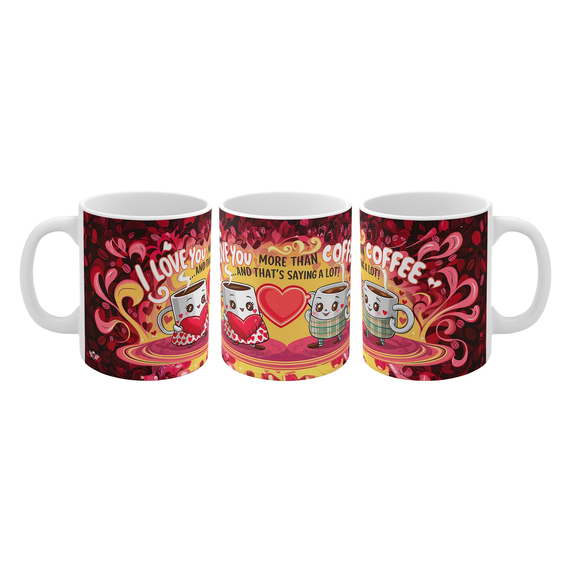 I Love You More Than Coffee: The Perfect Pair Mug - 4