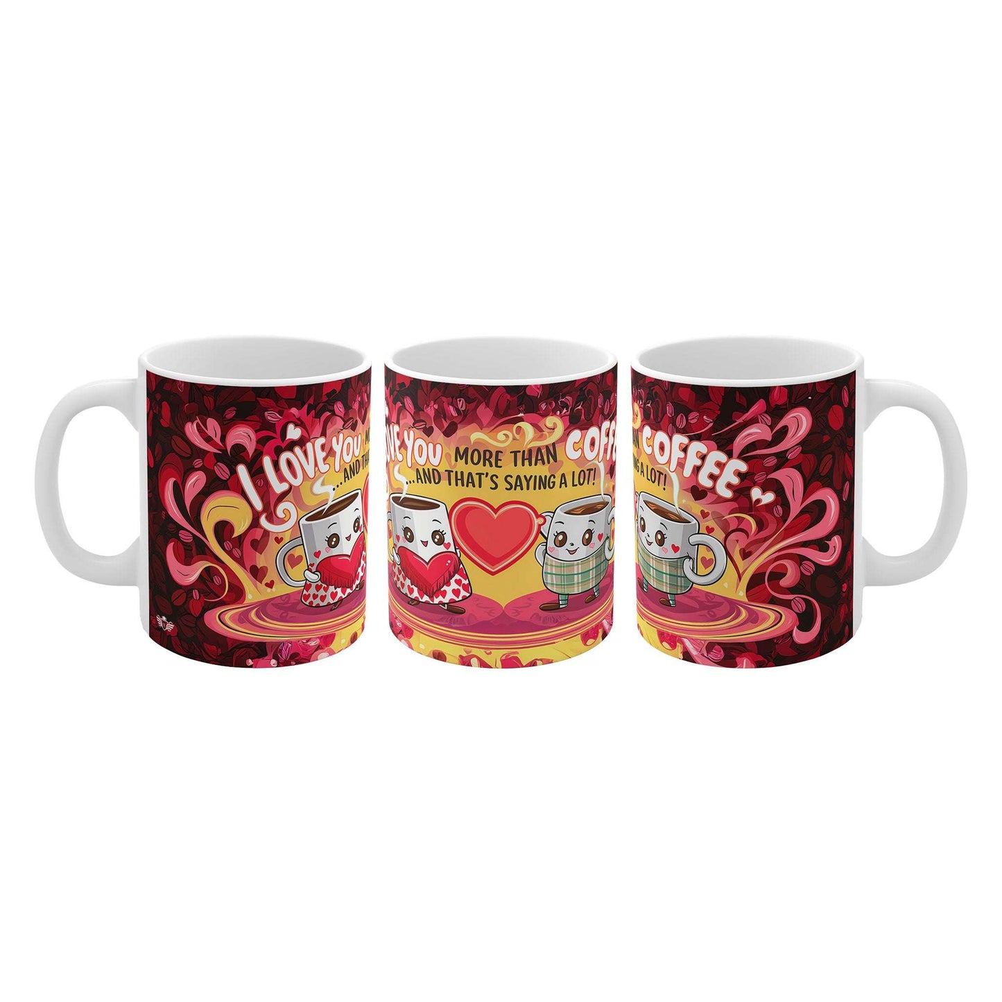 I Love You More Than Coffee: The Perfect Pair Mug - 4