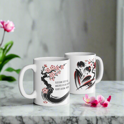 Japanese Love Mug: Love Beneath the Cherry Tree - 05