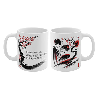 Japanese Love Mug: Love Beneath the Cherry Tree - 03