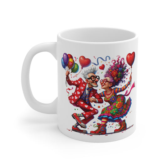 Funny Couple Mug: Let’s Grow Old and Weird Together - 1